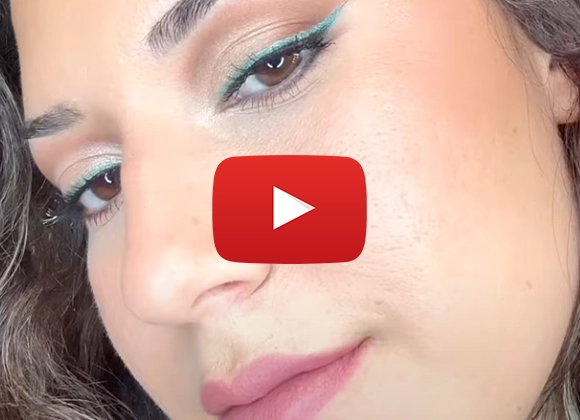 Vår makeupartist Alicia med eyeliner